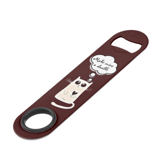 Eenvoudig hart speed flessenopener (Voorkant Gekanteld)