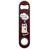 Eenvoudig hart speed flessenopener (Achterkant)