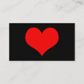 eenvoudig hart visitekaartje (Achterkant)