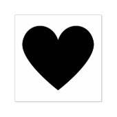 Eenvoudig Hart Zelfinktende Stempel (Design)