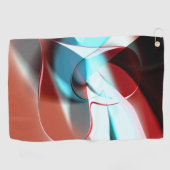 Eenvoudig hartontwerp, kristallijne toonmix in cur golfhanddoek (Horizontaal)