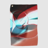 Eenvoudig hartontwerp, kristallijne toonmix in cur golfhanddoek (Voorkant)