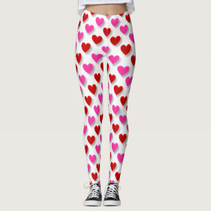 Eenvoudig hartpatroon bevestigen leggings