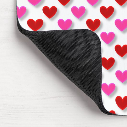 Eenvoudig hartpatroon bevestigen muismat (Hoek)