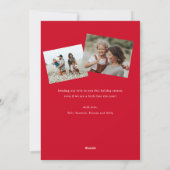 Eenvoudig hartschrift Happy Valentijnsdag Feestdagenkaart (Achterkant)