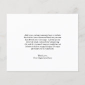 Eenvoudig hartverwarmingsbudget bruiloft Hartelijk (Achterkant)