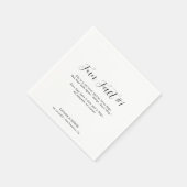 Eenvoudig hedendaags hedendaags vuurtje servet (Hoek)