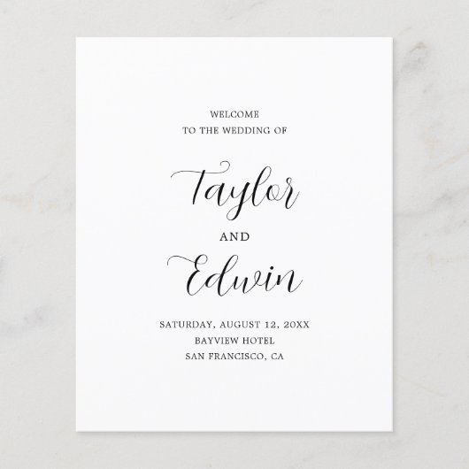 Eenvoudig hedendaags programma voor hedendaagse be flyer (Voorkant)