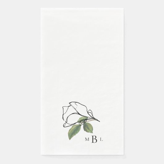 Eenvoudig Hedenlands Stammenmonogram met de Hand G Servet (Voorkant)