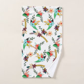 Eenvoudig helder bloemmotief bad handdoek (Handdoek)