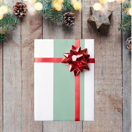 Eenvoudig helder gestreept cadeaupapier