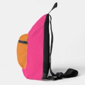 Eenvoudig Helder Roze en Sinaasappel met Monogram Sling Bag (Rechts)