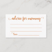 Eenvoudig Herfst advies | Verbrand Sinaasappel Kee Informatiekaartje (Voorkant)