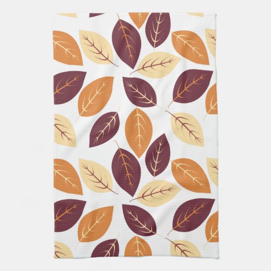 Eenvoudig herfst Leaves Kitchen Towel Theedoek (Verticaal)