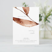 Eenvoudig Herfst Waterverf Save The Date (Staand voorkant)