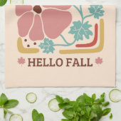 Eenvoudig herfstseizoen | Hallo Herfst Pumpkin Theedoek (Gevouwen)