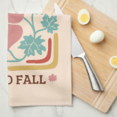 Eenvoudig herfstseizoen | Hallo Herfst Pumpkin Theedoek (Quarter Fold)