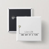 eenvoudig herstel vierkante button 5,1 cm (Voorkant /achterkant)