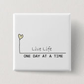 eenvoudig herstel vierkante button 5,1 cm (Voorkant)