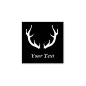 Eenvoudig hertengewei ontwerp rubberstempel (Afrduk)