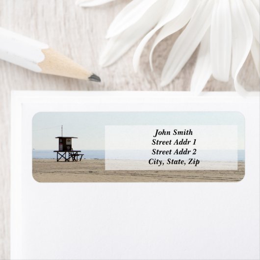 Eenvoudig het adresetiket van de Terugkeer van de  Etiket (Insitu)