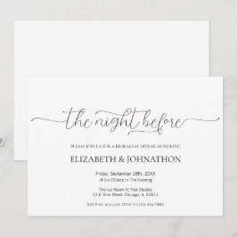 Eenvoudig het avondeten voor de repetitie kaart