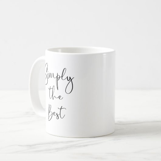 Eenvoudig het beste koffiemok (Voorkant links)