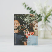 Eenvoudig Het Briefkaart van de Datumfoto opslaan (Staand voorkant)