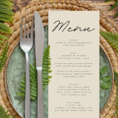 Eenvoudig het Menu van het Zwart-withuwelijk van E