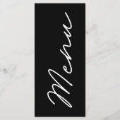 Eenvoudig het Menu van het Zwart-withuwelijk van E (Achterkant)