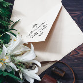 Eenvoudig het Moderne Adres van de Terugkeer van h Rubberstempel