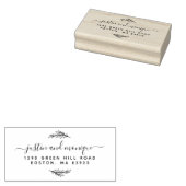 Eenvoudig het Moderne Adres van de Terugkeer van h Rubberstempel (Gestempeld)