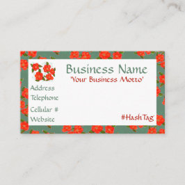 Eenvoudig het Stunning Flowered Designer Visitekaa Kortingskaartje