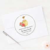 Eenvoudig Hibiscus Geïnfuseerde Honing Label (Envelop)