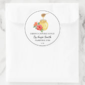 Eenvoudig Hibiscus Geïnfuseerde Honing Label (Tas)