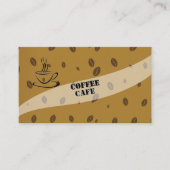 Eenvoudig high-end koffiehuis visitekaartje (Voorkant)