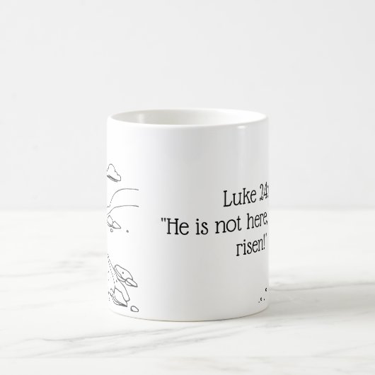 Eenvoudig: Hij is opgestaan uit de Mok van Pasen (Center)