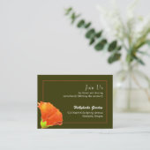 Eenvoudig 'Hollyhock Weddenschap' Informatiekaartje (Staand voorkant)