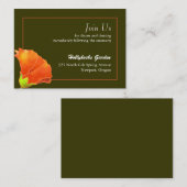 Eenvoudig 'Hollyhock Weddenschap' Informatiekaartje (Voorkant / Achterkant)