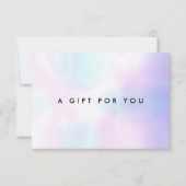 Eenvoudig holografisch cadeaubon (Voorkant)