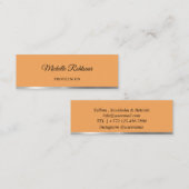 Eenvoudig HomeBody Sinaasappel Metallic Mini Visitekaartje (Voorkant / Achterkant)