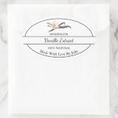 Eenvoudig Homemade Vanilla Extract Label (Tas)
