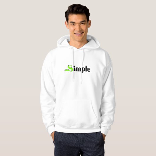 Eenvoudig Hoodie (Voorkant volledig)