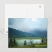 Eenvoudig houden briefkaart (Voorkant / Achterkant)