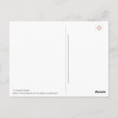 Eenvoudig houden briefkaart (Achterkant)