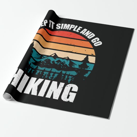 Eenvoudig houden en wandelend werken cadeaupapier (Uitgerold)