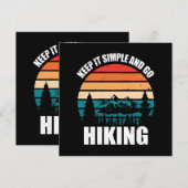 Eenvoudig houden en wandelend werken kaart (Voorkant / Achterkant)