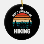 Eenvoudig houden en wandelend werken keramisch ornament (Voorkant)