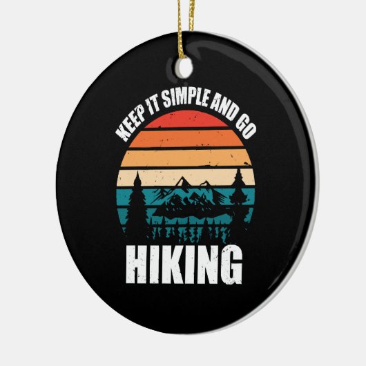 Eenvoudig houden en wandelend werken keramisch ornament (Links)