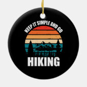 Eenvoudig houden en wandelend werken keramisch ornament (Achterkant)